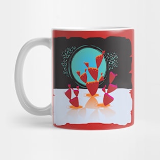 Red space cactus Mug